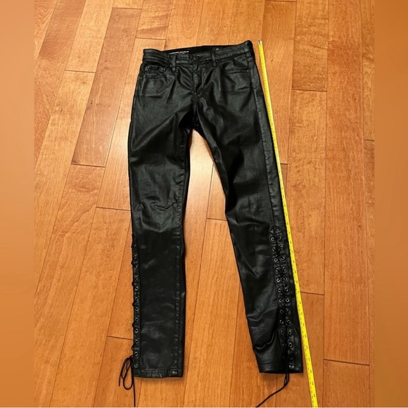AG Adriano Goldschmied Faux Leather Lace Up Pants 🖤 - Picture 7 of 7